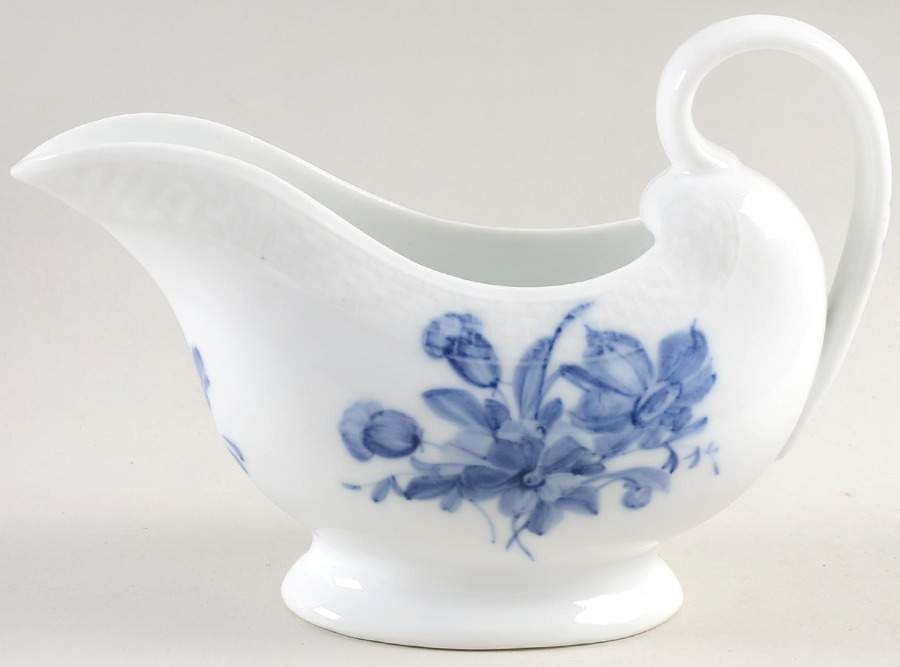 Blue Flowers Curved) Gravy Boat by Royal Copenhagen-1