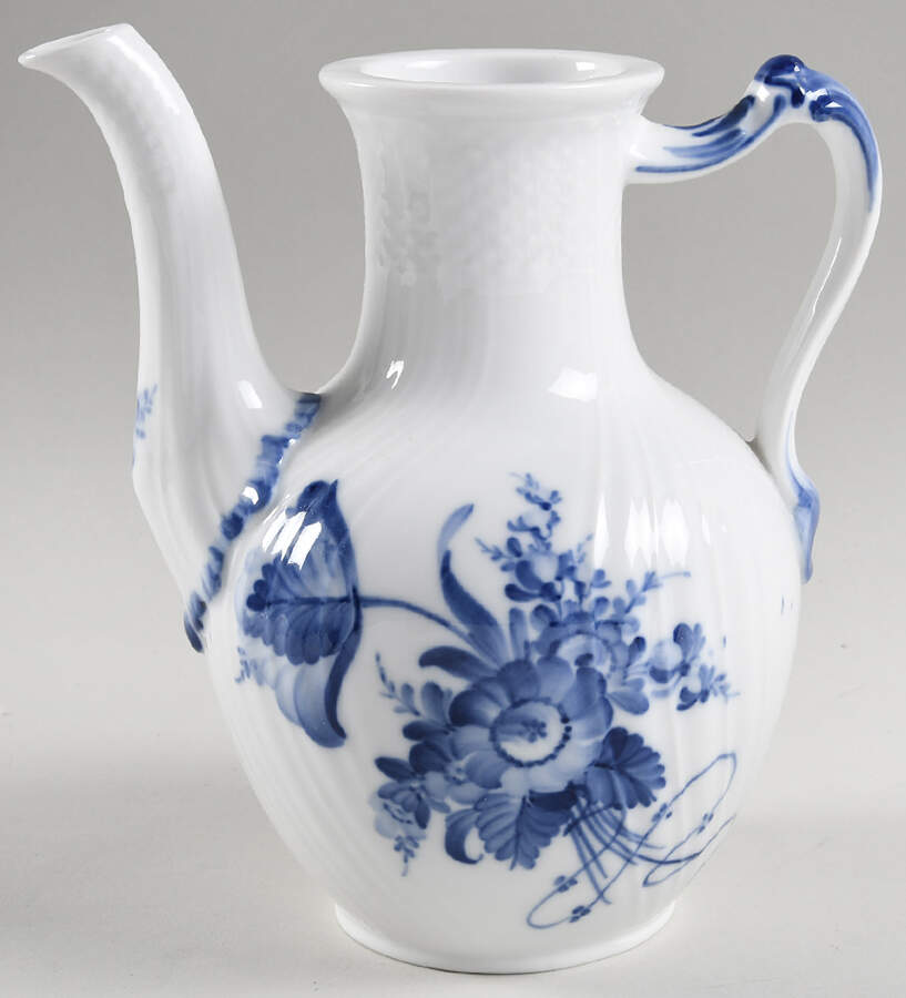 Blue Flowers Curved) Coffee Pot No Lid by Royal Copenhagen-1
