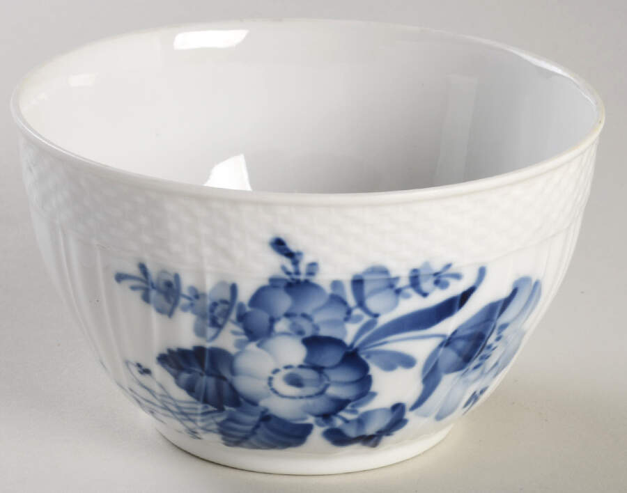 Blue Flowers Curved) Sugar Bowl No Lid by Royal Copenhagen-1