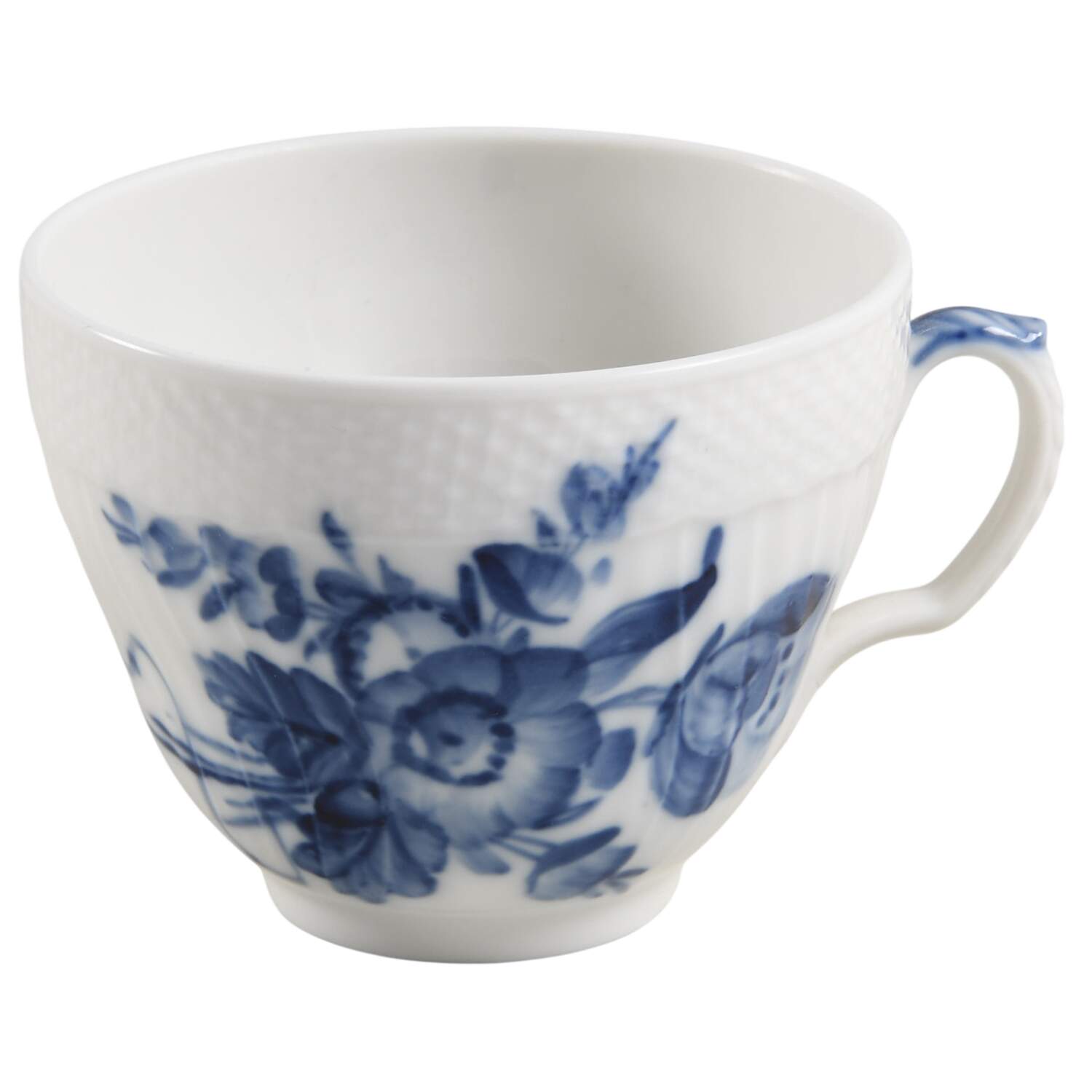 Blue Flowers Curved) Flat Cup by Royal Copenhagen-1