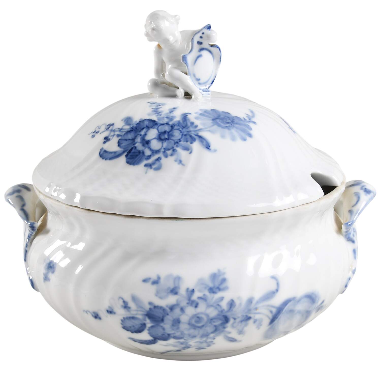 Blue Flowers Curved) Tureen & Lid by Royal Copenhagen-1