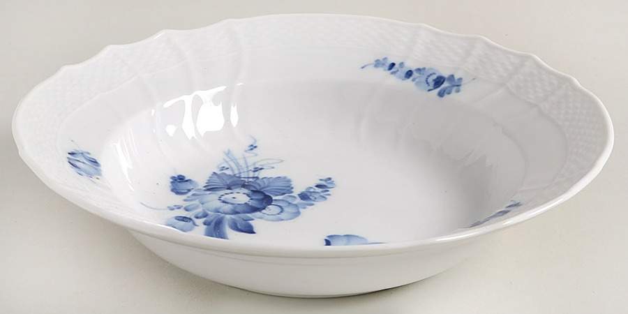 Blue Flowers Curved) Rim Soup Bowl by Royal Copenhagen-1