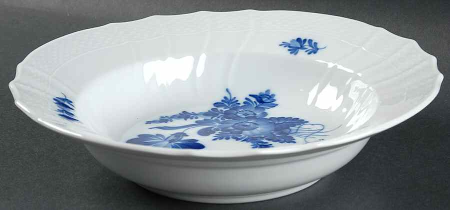 Blue Flowers Curved) Rim Soup Bowl by Royal Copenhagen-1
