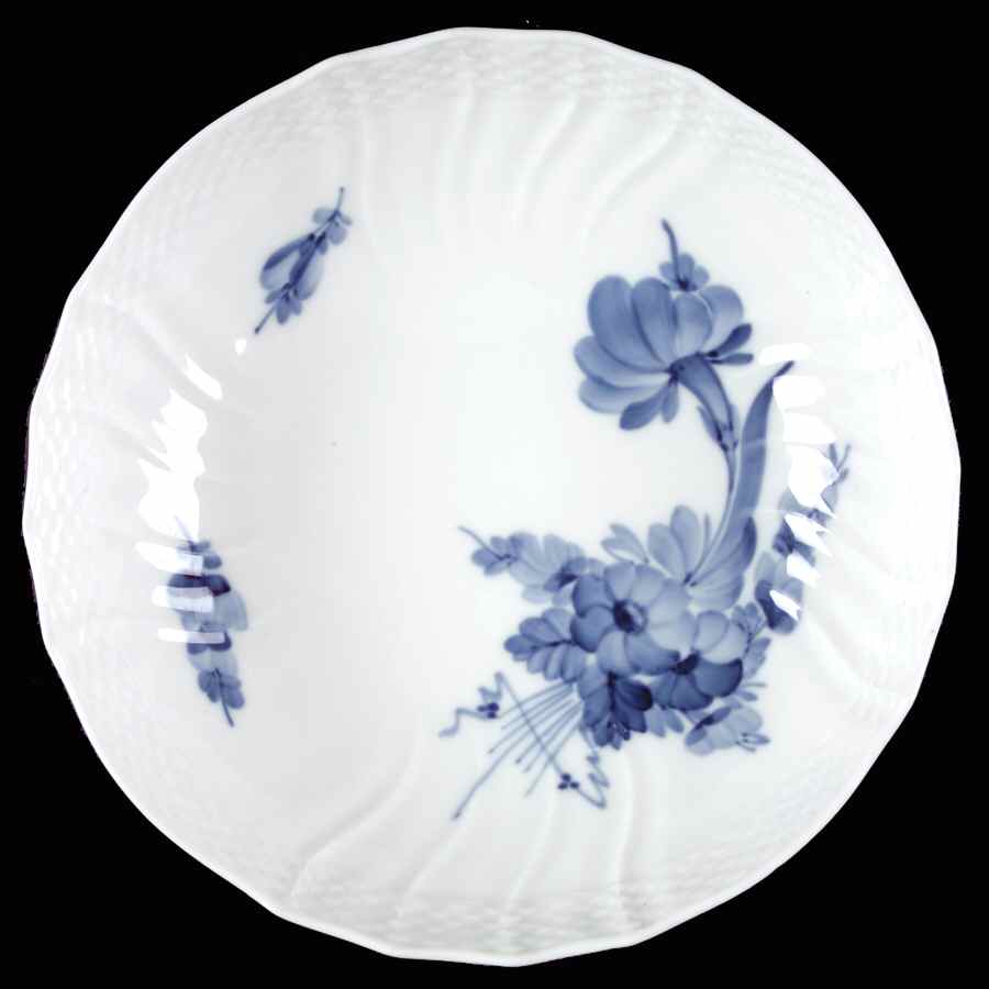 Blue Flowers Curved) 8" Round Vegetable Bowl by Royal Copenhagen-1