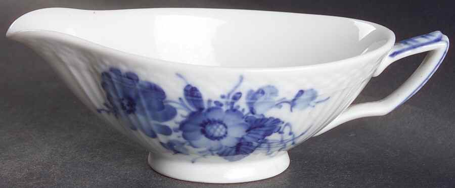 Blue Flowers Curved) Individual Gravy Boat by Royal Copenhagen-1