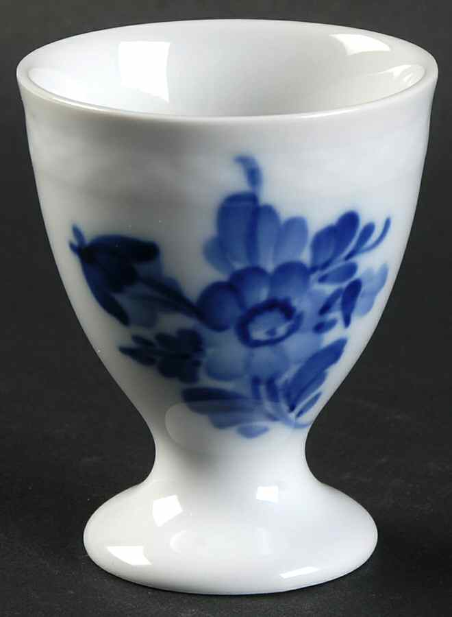 Blue Flowers Curved) Single Egg Cup by Royal Copenhagen-1