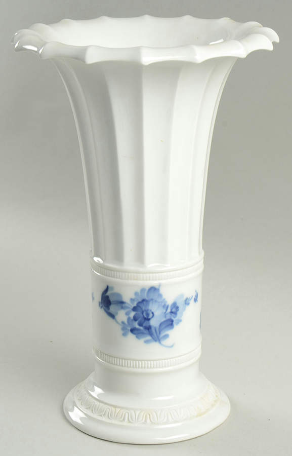 Blue Flowers 10" Vase by Royal Copenhagen-1