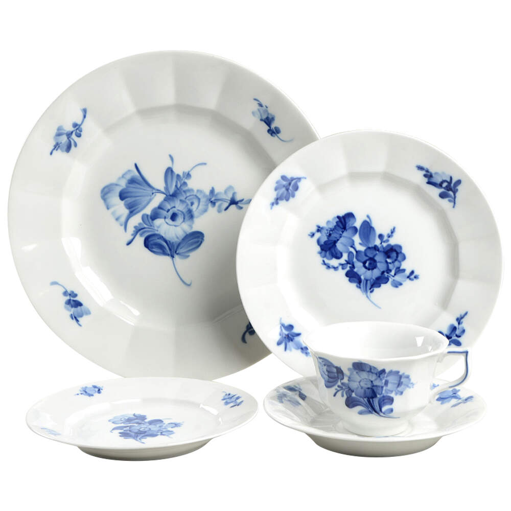 Blue Flowers 40  Piece Estate Set by Royal Copenhagen-1