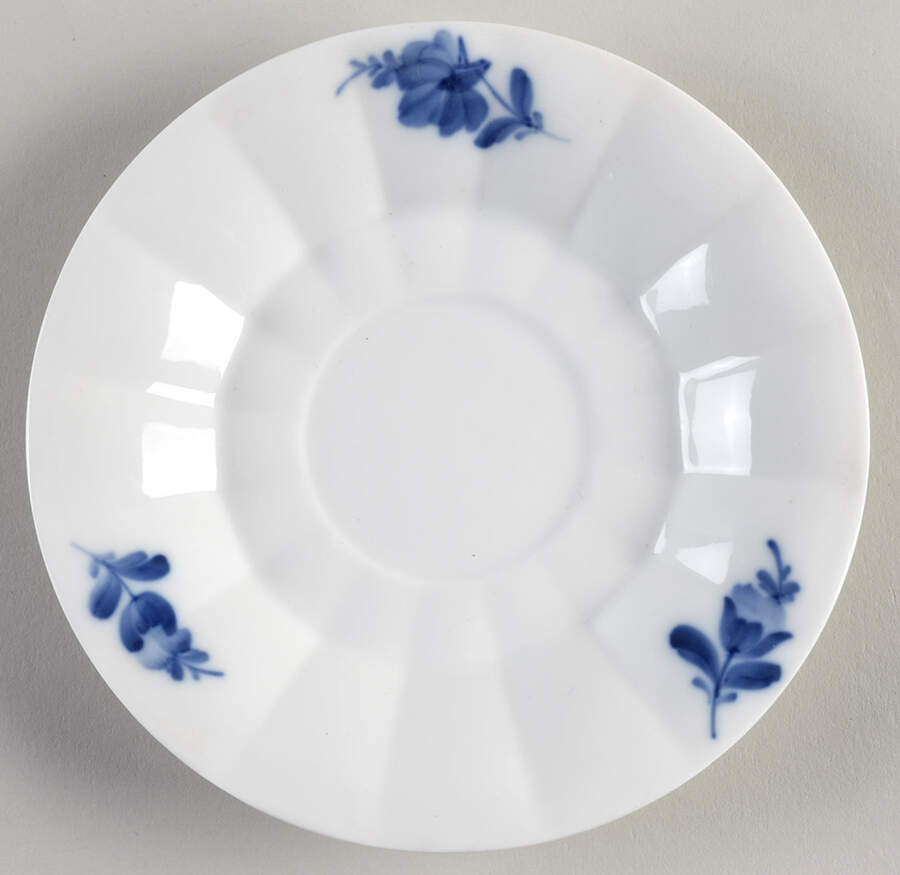 Blue Flowers Saucer for Footed Cup by Royal Copenhagen-1