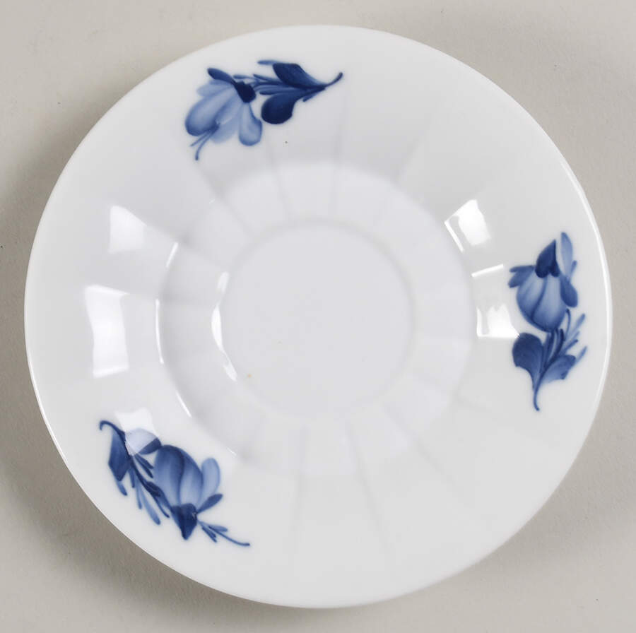 Blue Flowers Saucer for Footed Cup by Royal Copenhagen-1