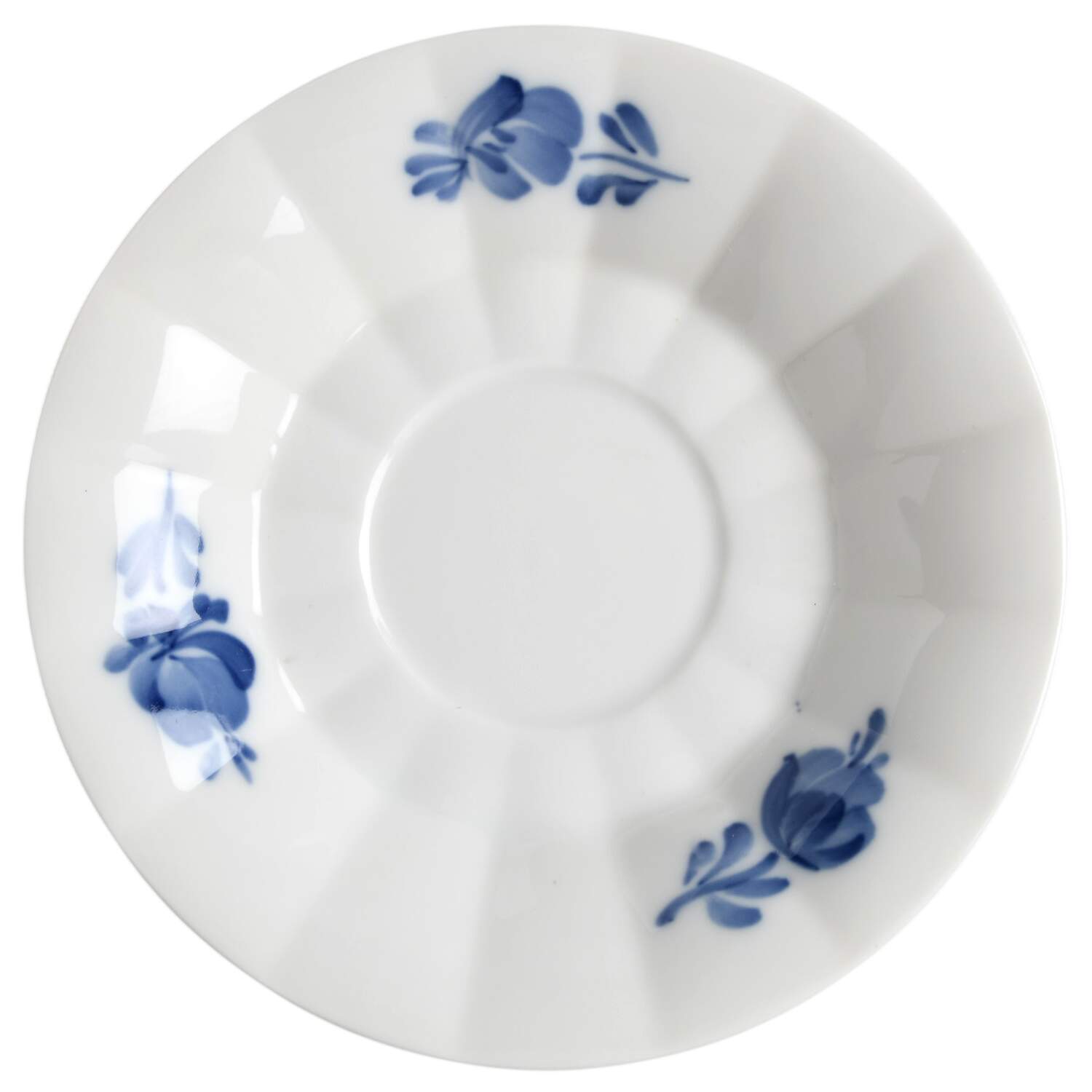 Blue Flowers Saucer for Oversized Cup by Royal Copenhagen-1