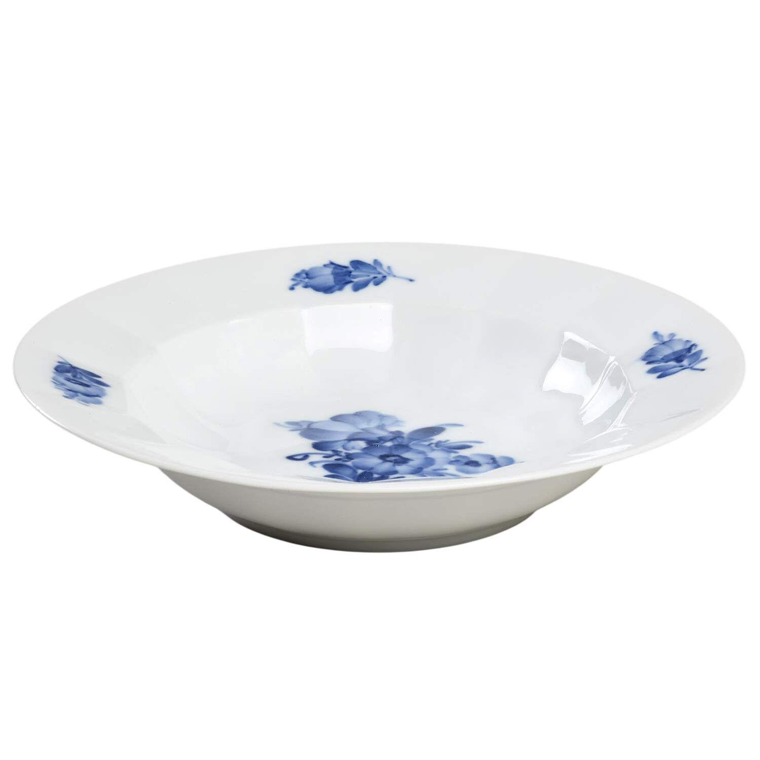 Blue Flowers Rim Soup Bowl by Royal Copenhagen-1
