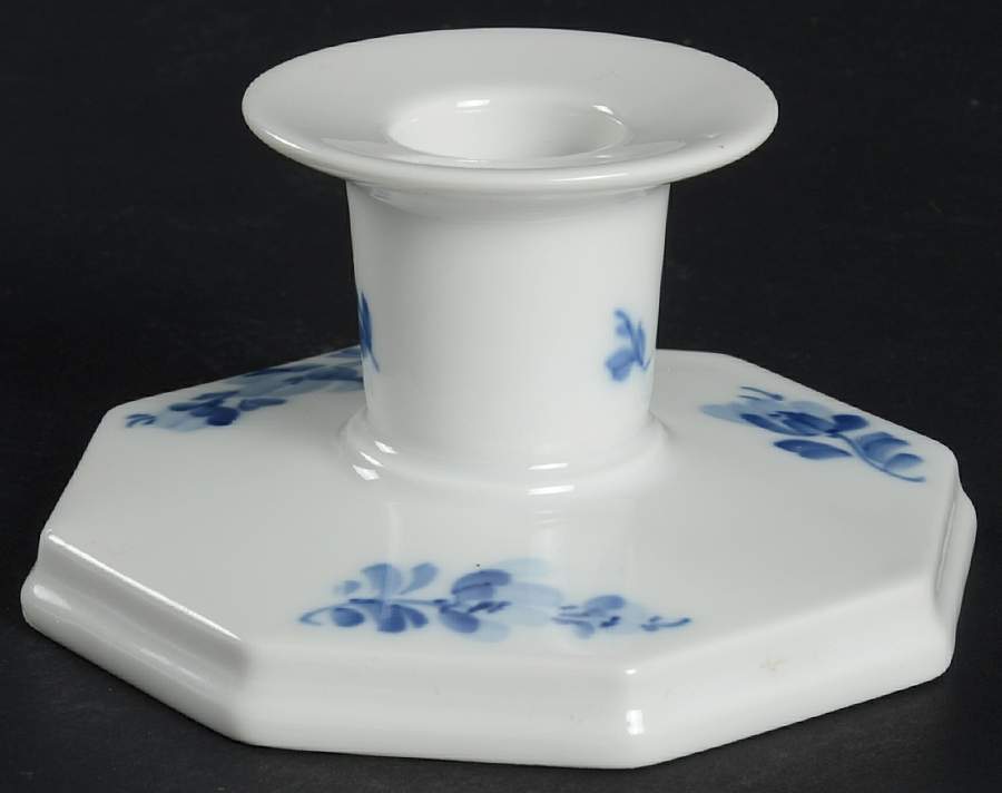 Blue Flowers 2" Candlestick by Royal Copenhagen-1
