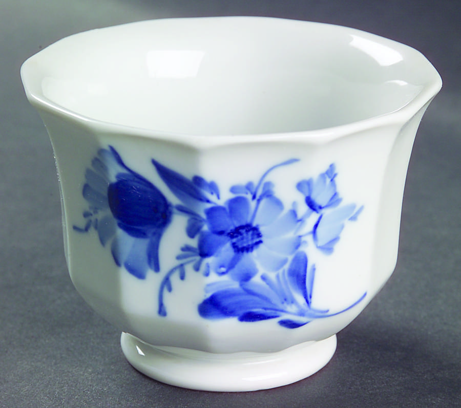 Blue Flowers Open Sugar Bowl by Royal Copenhagen-1