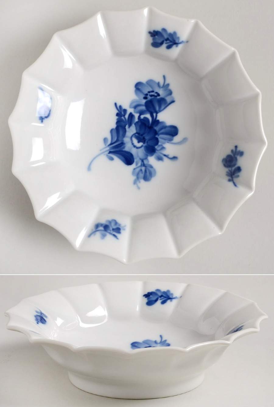Blue Flowers Pickle Dish by Royal Copenhagen-1