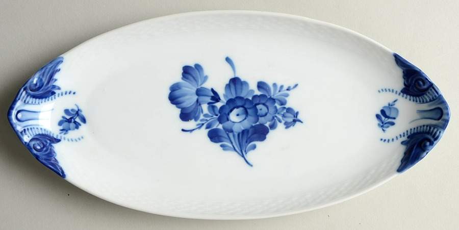 Blue Flowers Pickle Dish by Royal Copenhagen-1