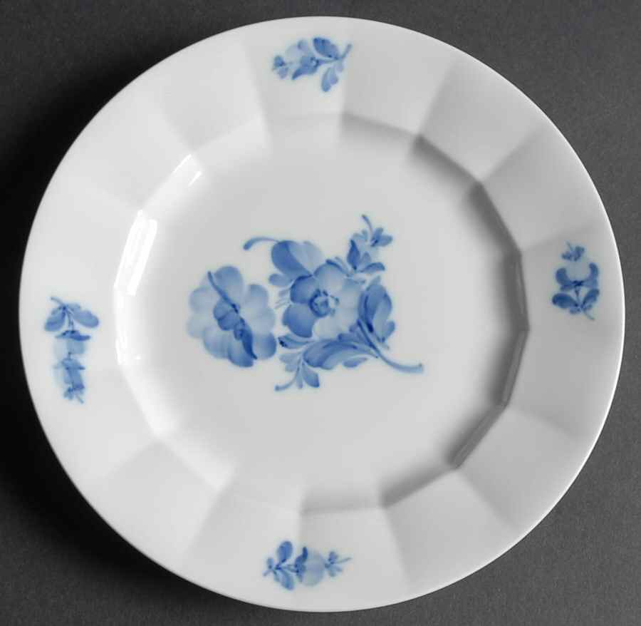 Blue Flowers Salad/Dessert Plate by Royal Copenhagen-1