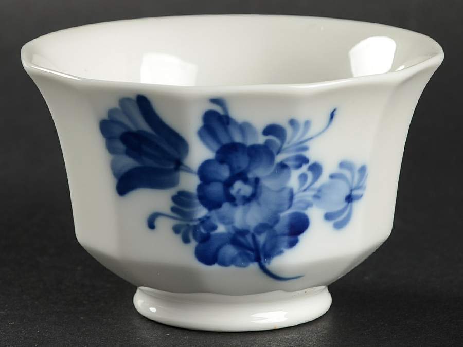 Blue Flowers Mini Open Sugar Bowl by Royal Copenhagen-1