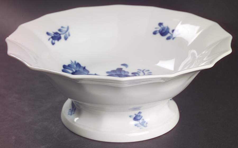 Blue Flowers 9" Salad Serving Bowl by Royal Copenhagen-1