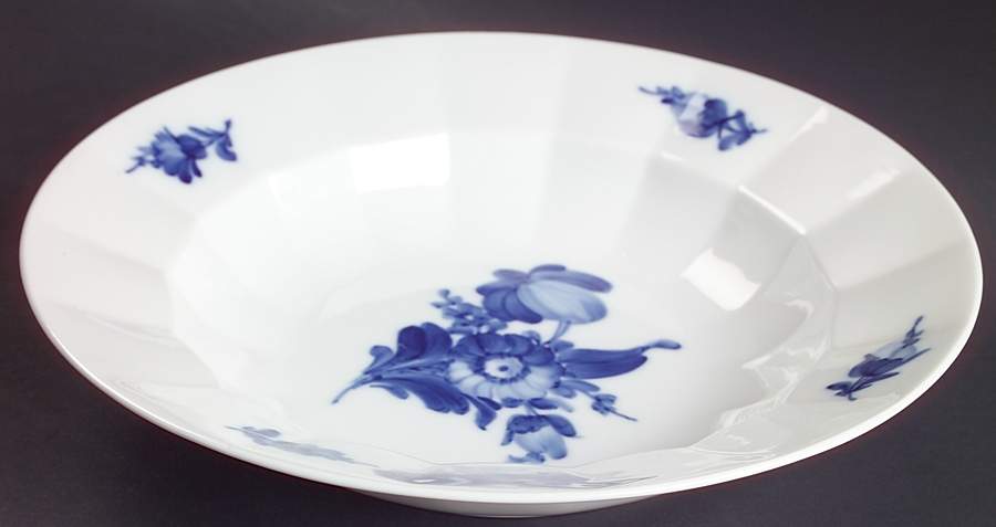 Blue Flowers 9" Round Vegetable Bowl by Royal Copenhagen-1