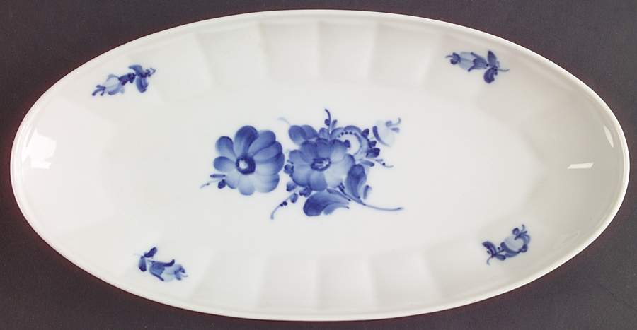 Blue Flowers Pickle Dish by Royal Copenhagen-1
