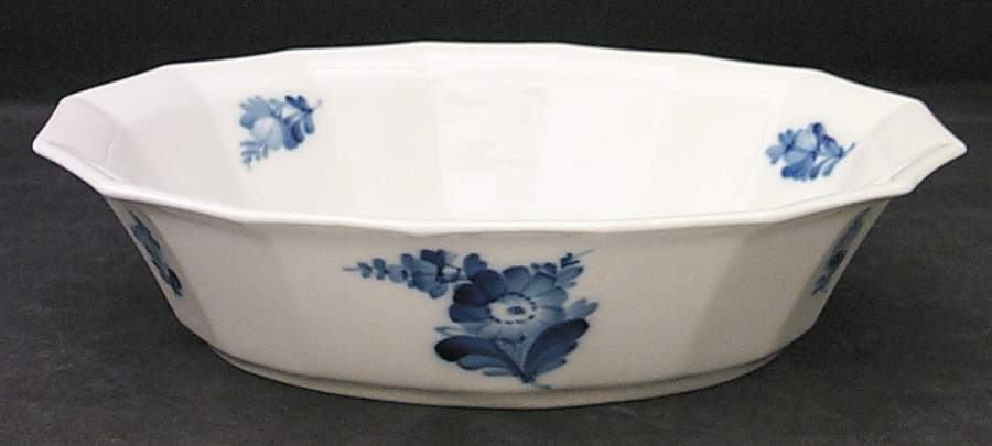 Blue Flowers 9" Oval Vegetable Bowl by Royal Copenhagen-1