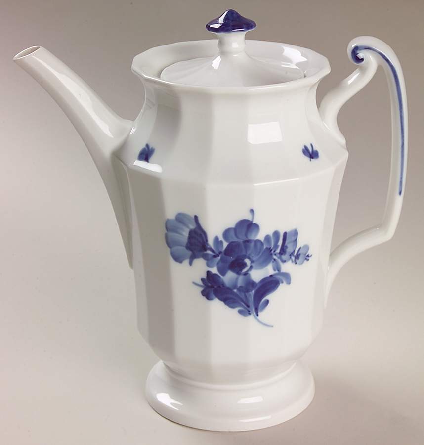 Blue Flowers Small Coffee Pot & Lid by Royal Copenhagen-1