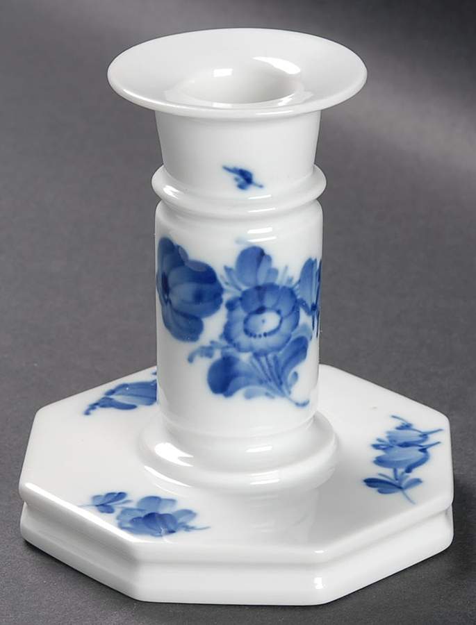 Blue Flowers Small Candlestick by Royal Copenhagen-1