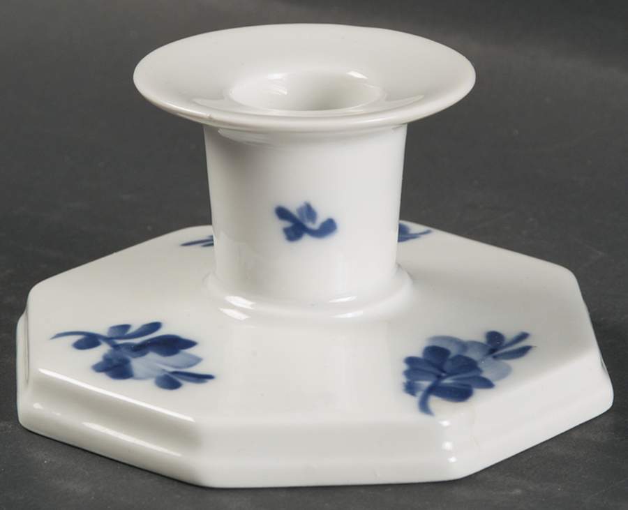 Blue Flowers 2" Candlestick by Royal Copenhagen-1