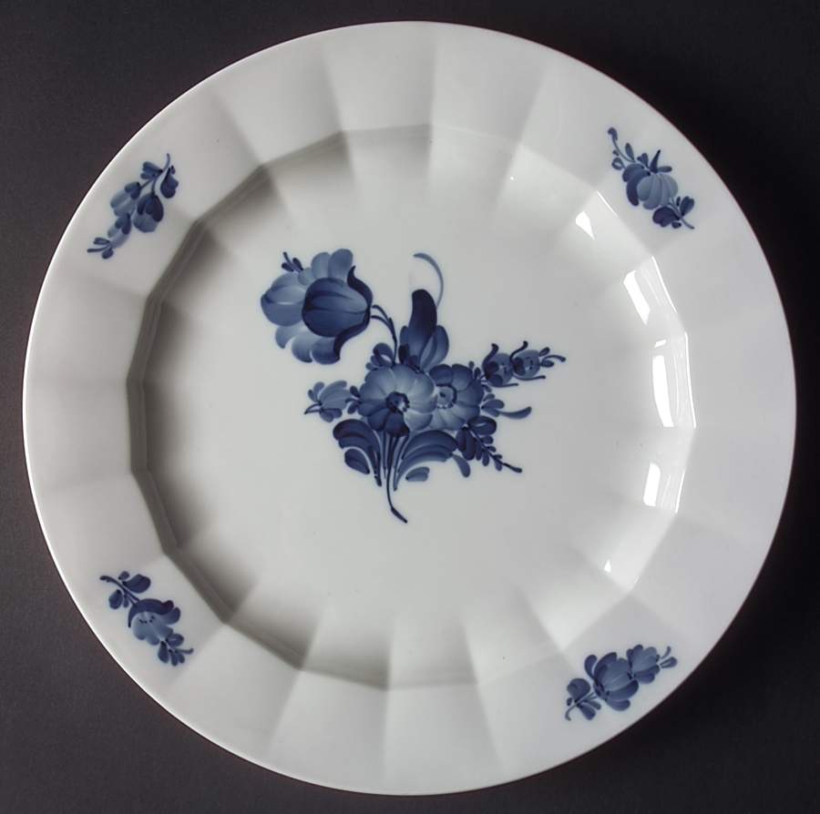 Blue Flowers 13" Chop Plate (Round Platter) by Royal Copenhagen-1
