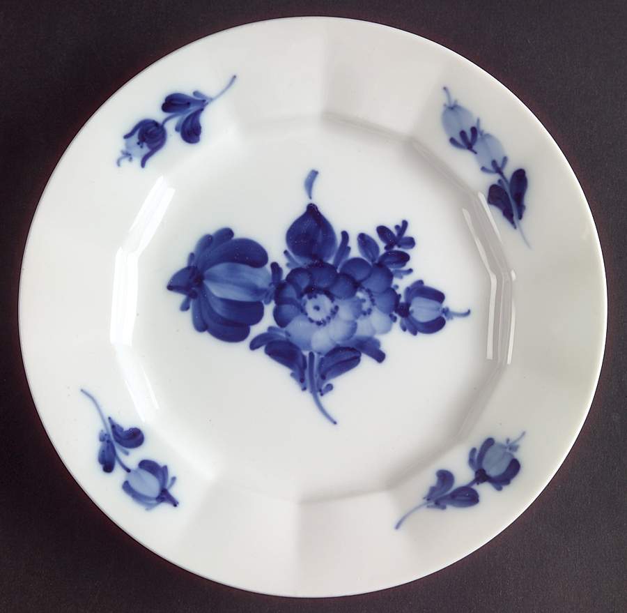 Blue Flowers Bread & Butter Plate by Royal Copenhagen-1