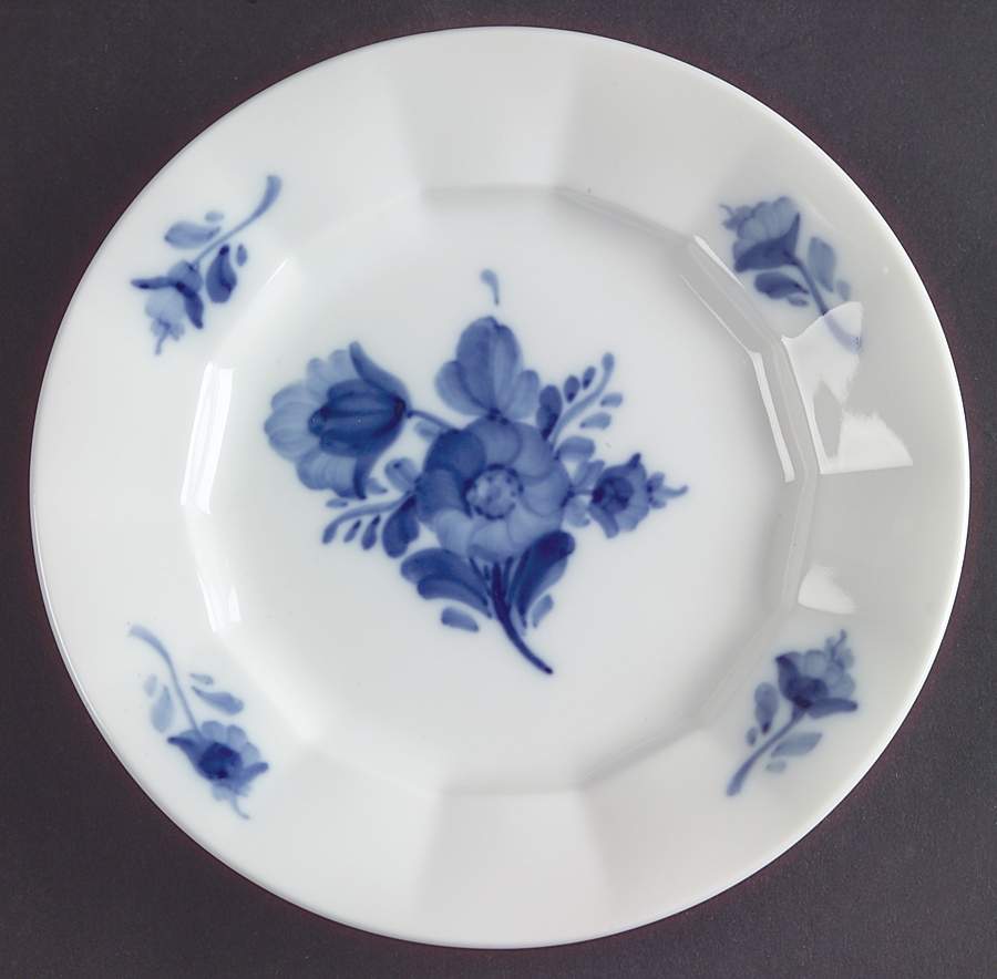 Blue Flowers Bread & Butter Plate by Royal Copenhagen-1