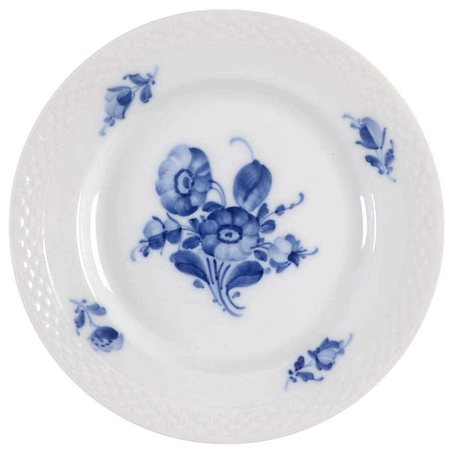 Blue Flowers Braided Bread & Butter Plate by Royal Copenhagen-1