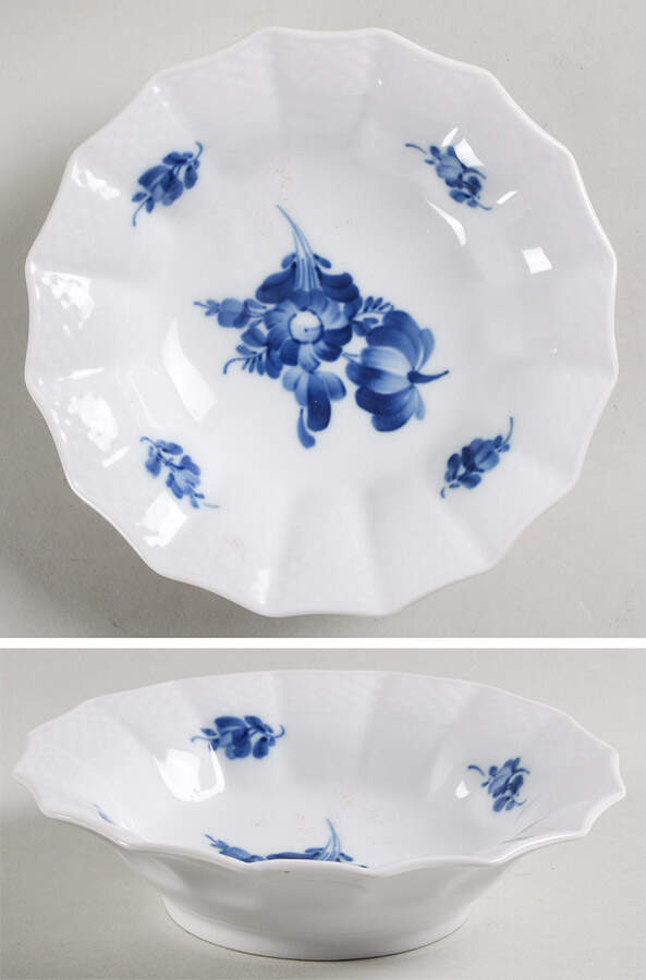Blue Flowers Braided Open Candy Dish by Royal Copenhagen-1