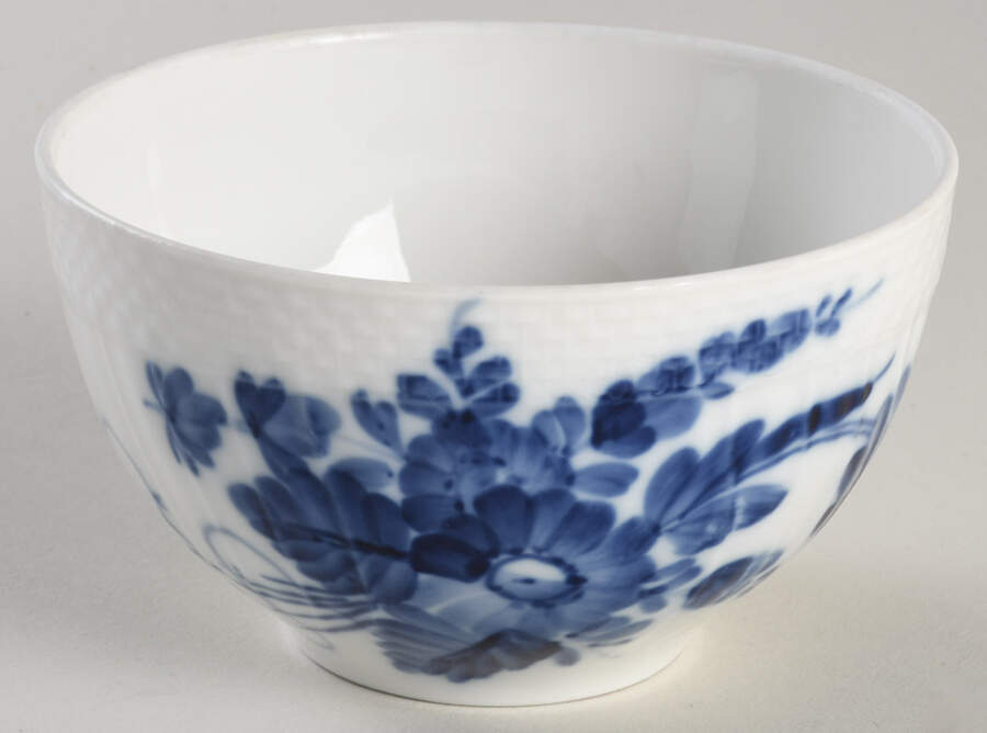 Blue Flowers Braided Mini Open Sugar Bowl by Royal Copenhagen-1