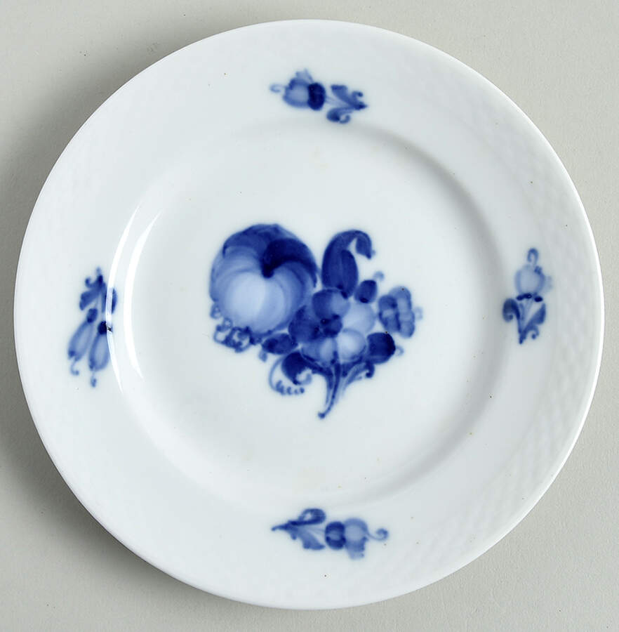 Blue Flowers Braided Bread & Butter Plate by Royal Copenhagen-1