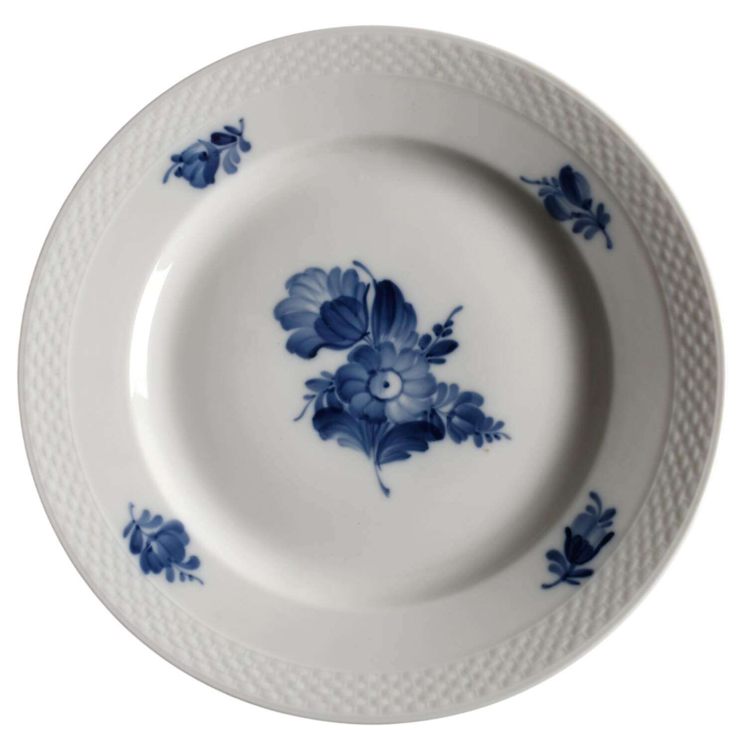 Blue Flowers Braided Dinner Plate by Royal Copenhagen-1