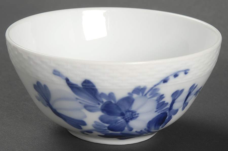 Blue Flowers Braided Open Sugar Bowl by Royal Copenhagen-1
