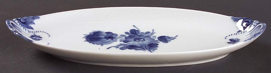 Blue Flowers Braided Pickle Dish by Royal Copenhagen-1