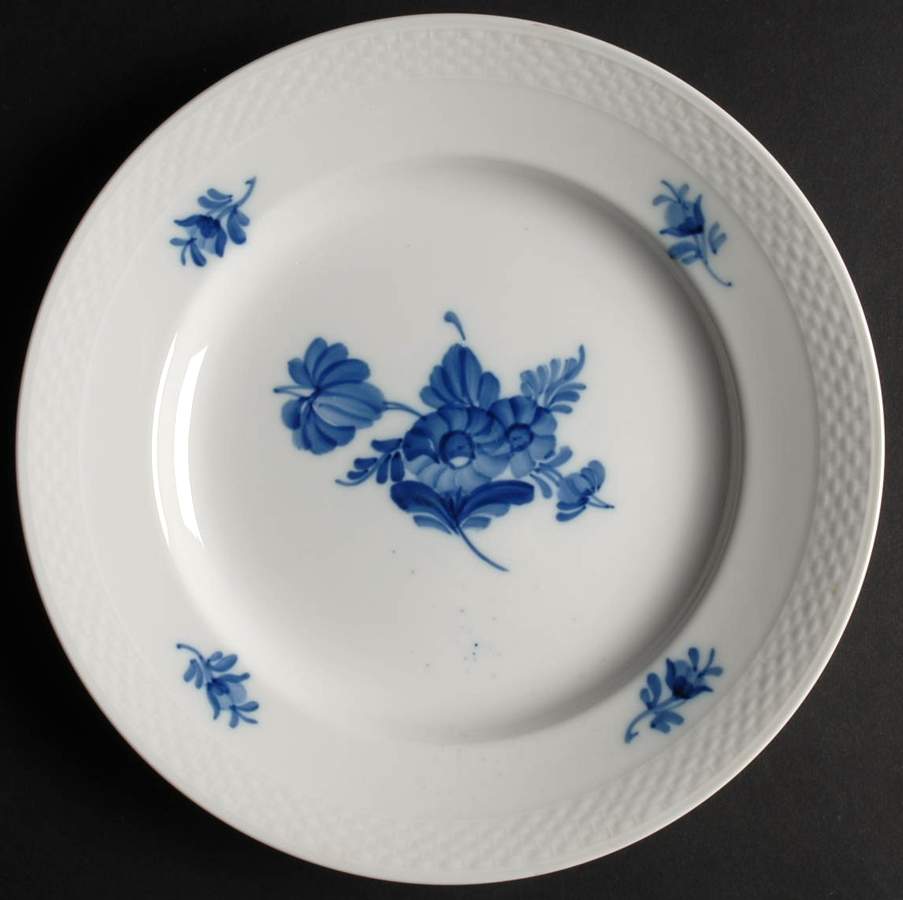 Blue Flowers Braided Luncheon Plate by Royal Copenhagen-1