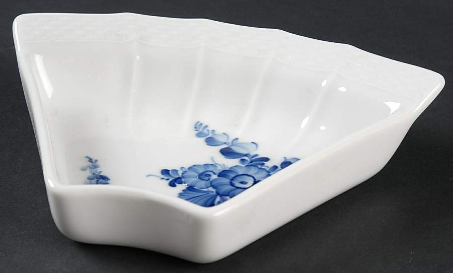 Blue Flowers Braided Lazy Susan-Side Dish by Royal Copenhagen-1
