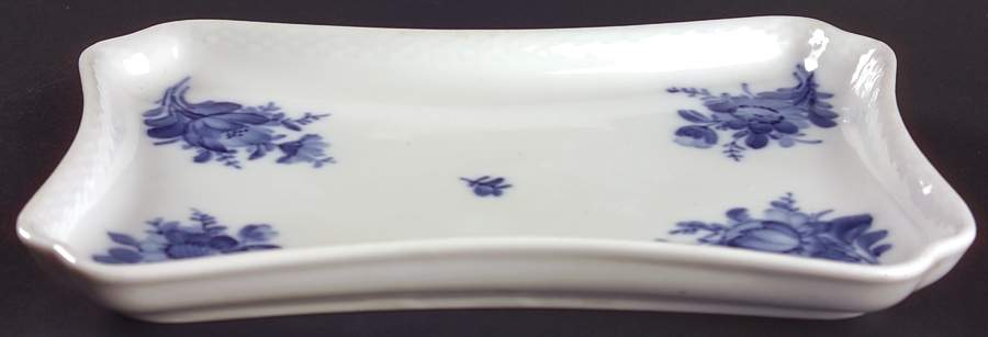 Blue Flowers Braided Tray for Creamer & Sugar with Lid by Royal Copenhagen-1