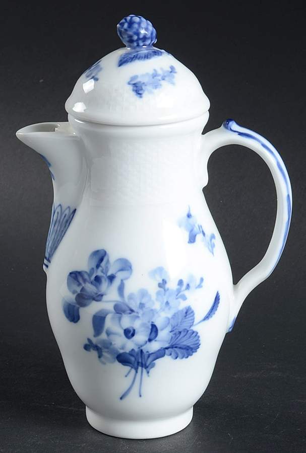 Blue Flowers Braided Mini Coffee Pot & Lid by Royal Copenhagen-1