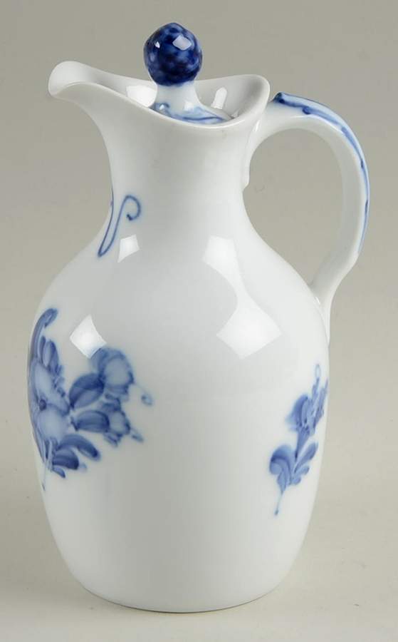 Blue Flowers Braided Vinegar Cruet and Stopper by Royal Copenhagen-1