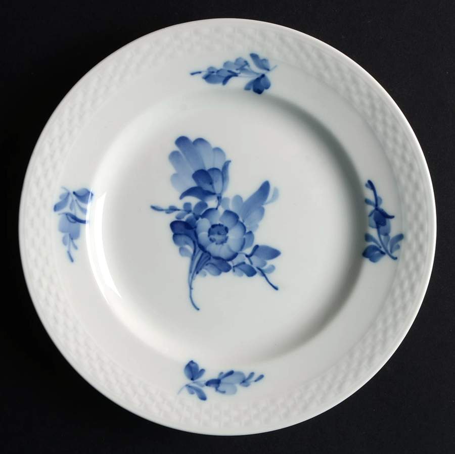 Blue Flowers Braided Bread & Butter Plate by Royal Copenhagen-1