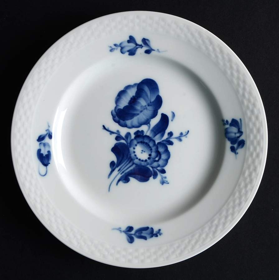Blue Flowers Braided Bread & Butter Plate by Royal Copenhagen-1