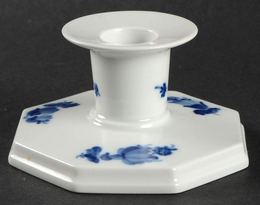 Blue Flowers Braided 2" Candlestick by Royal Copenhagen-1