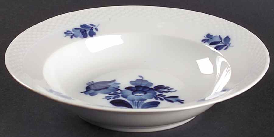 Blue Flowers Braided Rim Soup Bowl by Royal Copenhagen-1