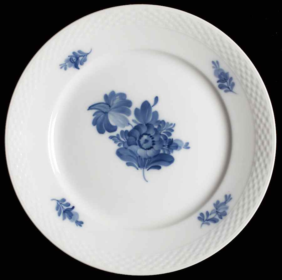 Blue Flowers Braided Salad/Dessert Plate by Royal Copenhagen-1