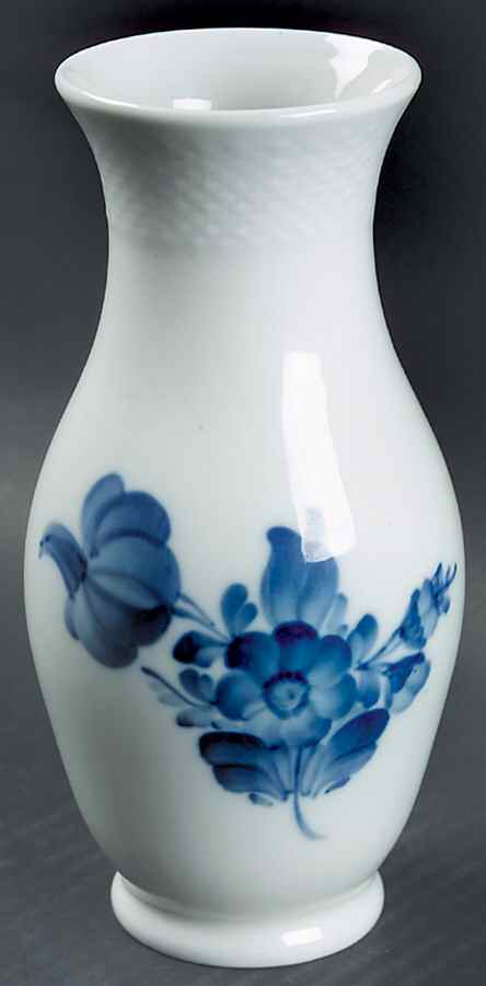 Blue Flowers Braided 7" Vase by Royal Copenhagen-1